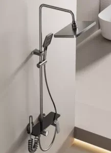 Алюминиевый душ комплект Серый